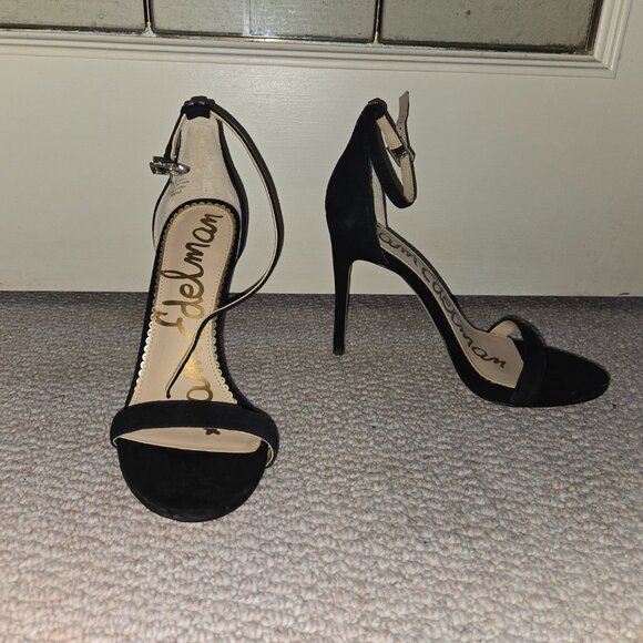 Sam Edelman Suede Ankle Strap Heels - Picture 3 of 3